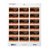 Bacon Strip Adressaufkleber (Vorne)