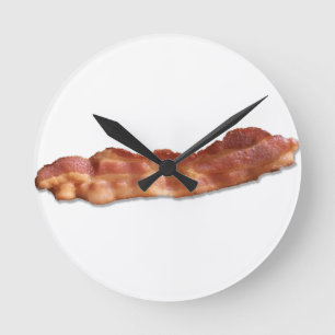 Bacon Strip Runde Wanduhr