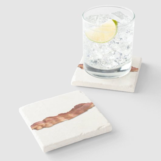 Bacon Strip Steinuntersetzer (Seitenansicht)