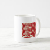 Bacon Strips für Bacon Liebhaber Kaffeetasse (VorderseiteRechts)