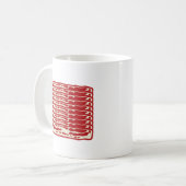 Bacon Strips für Bacon Liebhaber Kaffeetasse (Vorderseite Links)