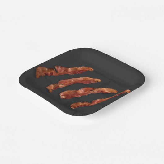 Bacon Strips GRILLEN Party Pappteller (Gewinkelt)
