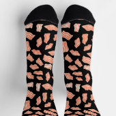 Bacon Strips Muster Funny Socken (Oben)