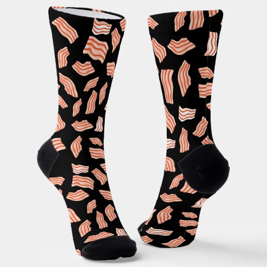 Bacon Strips Muster Funny Socken (Gewinkelt)