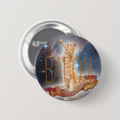 Bacon Surfkatze Button (Vorne & Hinten)