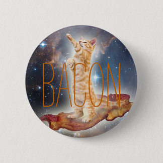 Bacon Surfkatze Button