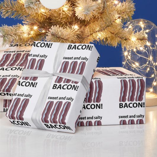 Bacon Süß Und Salzig Bacon Geschenkpapier (Feiertage)