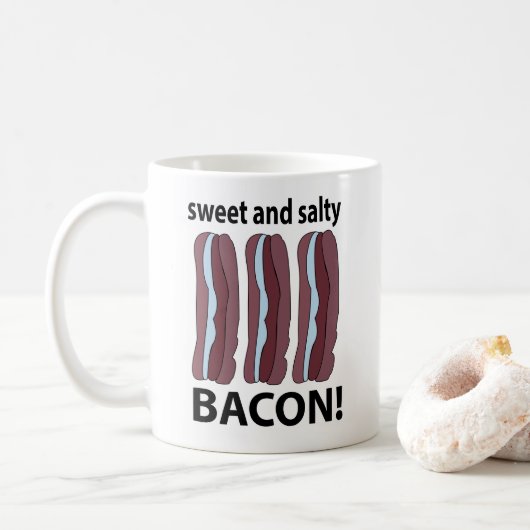 Bacon Sweet and Salty Bacon Kaffeetasse (Mit Donut)