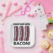 Bacon Sweet and Salty Bacon Party Pappteller (Party)