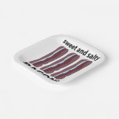 Bacon Sweet and Salty Bacon Party Pappteller (Gewinkelt)