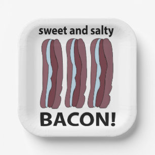 Bacon Sweet and Salty Bacon Party Pappteller