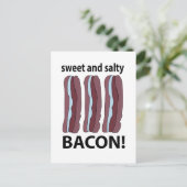 Bacon Sweet and Salty Bacon Postkarte (Stehend Vorderseite)