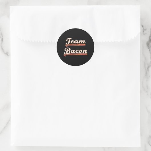 Bacon Team Runder Aufkleber (Tasche)
