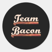 Bacon Team Runder Aufkleber (Vorderseite)