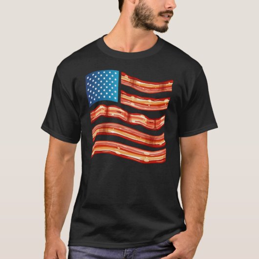 Bacon  Tee Meat    USA Flag (Vorderseite)