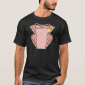 Bacon Tuxedo Novelty Breakfast Spaß T-Shirt (Vorderseite)