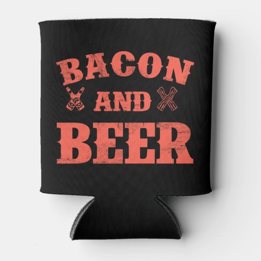 Bacon und Bier Dosenkühler (Vorderseite)