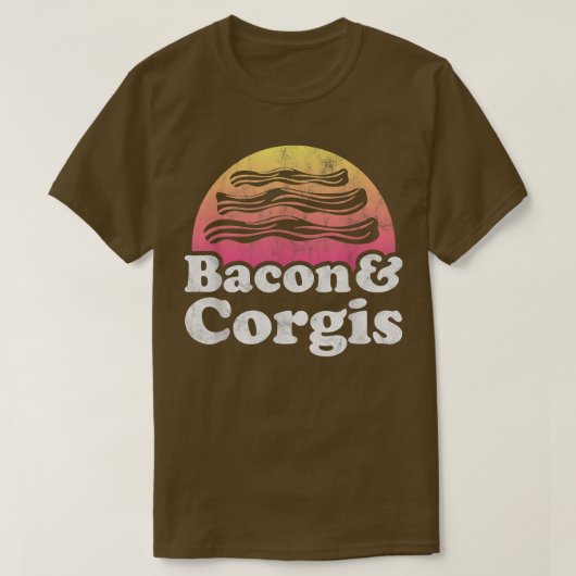 Bacon und Corgis oder Corgi T-Shirt (Design vorne)