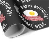 Bacon und egegge Lieblings-Geburtstagsverpackungsp Geschenkpapier (Rolleneckpunkt)