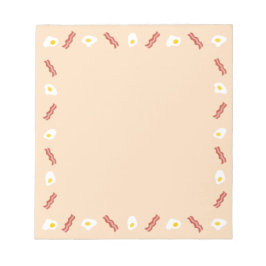 Bacon- und Eggenfuttermuster Notizblock