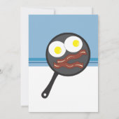 Bacon und Eier alle Geschäfte Einladung (Rückseite)