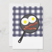 Bacon und Eier alle Geschäfte Einladung (Rückseite)
