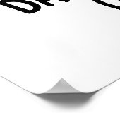 Bacon und Eier auf den Zehen Funny Toast Puff Poster (Ecke)