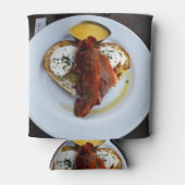 Bacon und Eier auf der Liebe Hörbrot, Dosenkühler (Vorderseite)