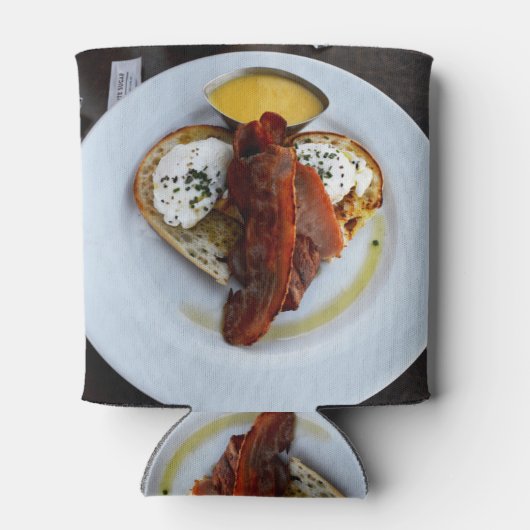 Bacon und Eier auf der Liebe Hörbrot, Dosenkühler (Rückseite)