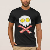 BACON UND EIER COOLE SKULL KNOCHEN SPOOF T - Shirt (Vorderseite)