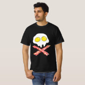 BACON UND EIER COOLE SKULL KNOCHEN SPOOF T - Shirt (Vorne ganz)