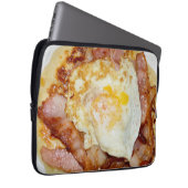 Bacon und Eier Fritter, Laptopschutzhülle (Vorne Rechts)