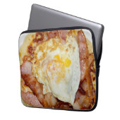 Bacon und Eier Fritter, Laptopschutzhülle (Vorderseite Links)