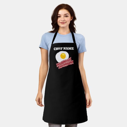 Bacon und Eier Frühstück Schürze Küche (Getragen)