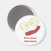 Bacon und Eier Magnet (Vorderseite/Rückseite)