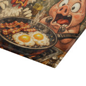 Bacon und Eier Panik Schneidebrett (Ecke)