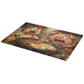 Bacon und Eier Panik Schneidebrett (Ecke)