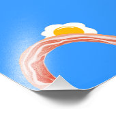 Bacon und Eier Regenbogen Fotodruck (Ecke)