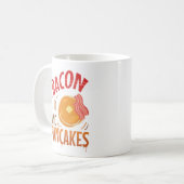 Bacon und Pancakes Kaffeetasse (Vorderseite Links)