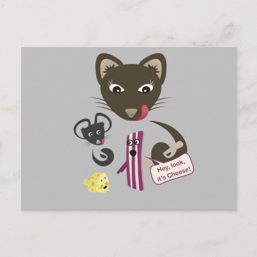 Bacon vereint Freunde und Feinde Postkarte (Vorderseite)