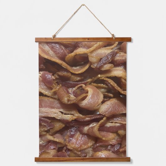 Bacon Wandteppich Mit Holzrahmen (Vorderseite)