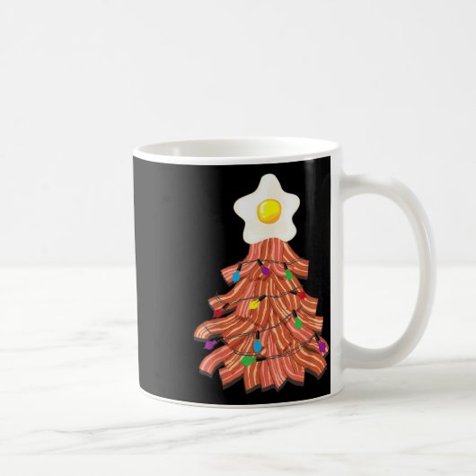 Bacon Weihnachtsbaum Ei Top Funny Schweinefleisch Kaffeetasse (Rechts)