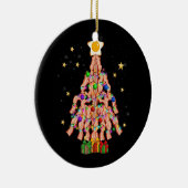 Bacon Weihnachtsbaum Ei Top Pork Lover Merry Xmas Keramik Ornament (Rechts)