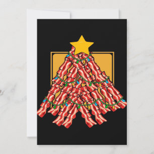 Bacon-Weihnachtsbaum-Lichter Feiertagskarte