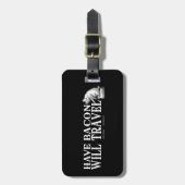 Bacon wird reisen gepäckanhänger (Vorderseite vertikal)