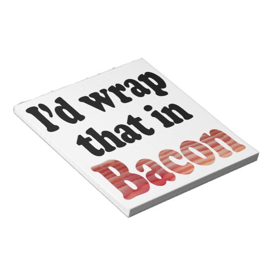 Bacon Wrap Notizblock (angewinkelt)
