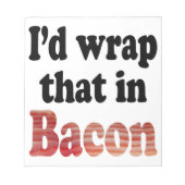 Bacon Wrap Notizblock (Vorderseite)
