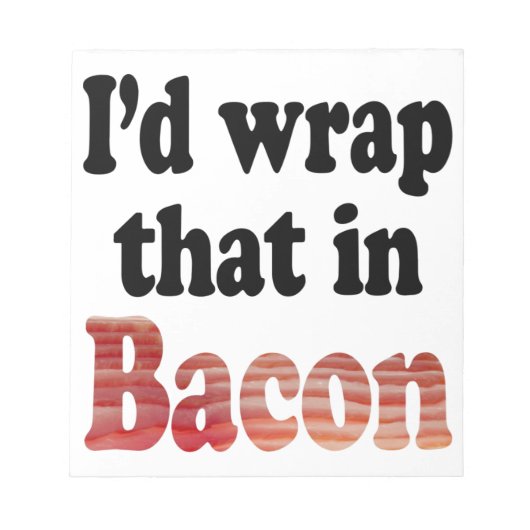 Bacon Wrap Notizblock (Vorderseite)