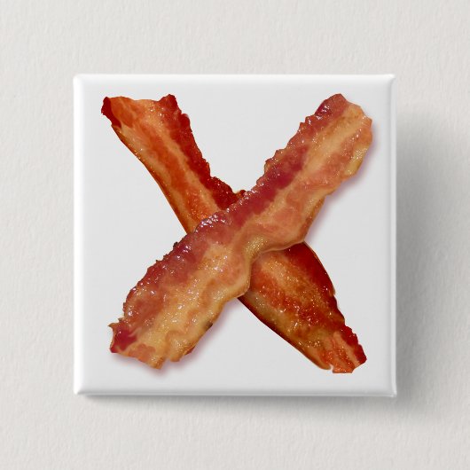 Bacon X O X LIEBE Button (Vorderseite)