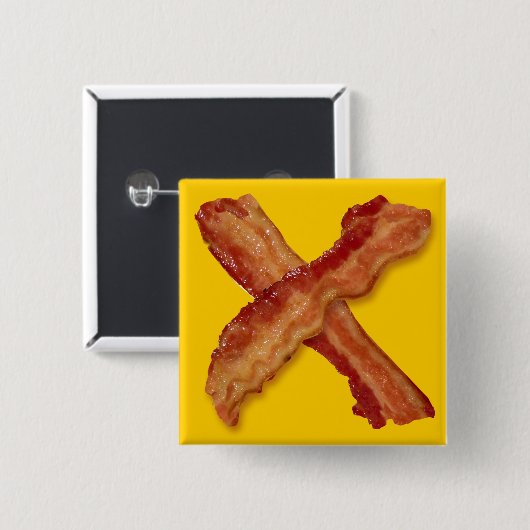Bacon X O X LIEBE Button (Vorne & Hinten)